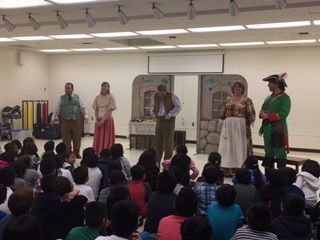 Our staff puts on a performance for an excited class of students.