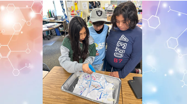 Hydrologists  hard at work in 5th grade. 